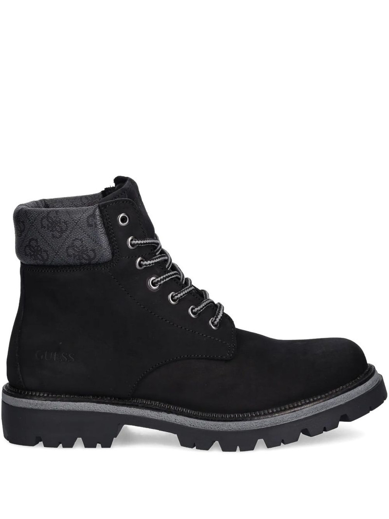 lace-up logo boots 1