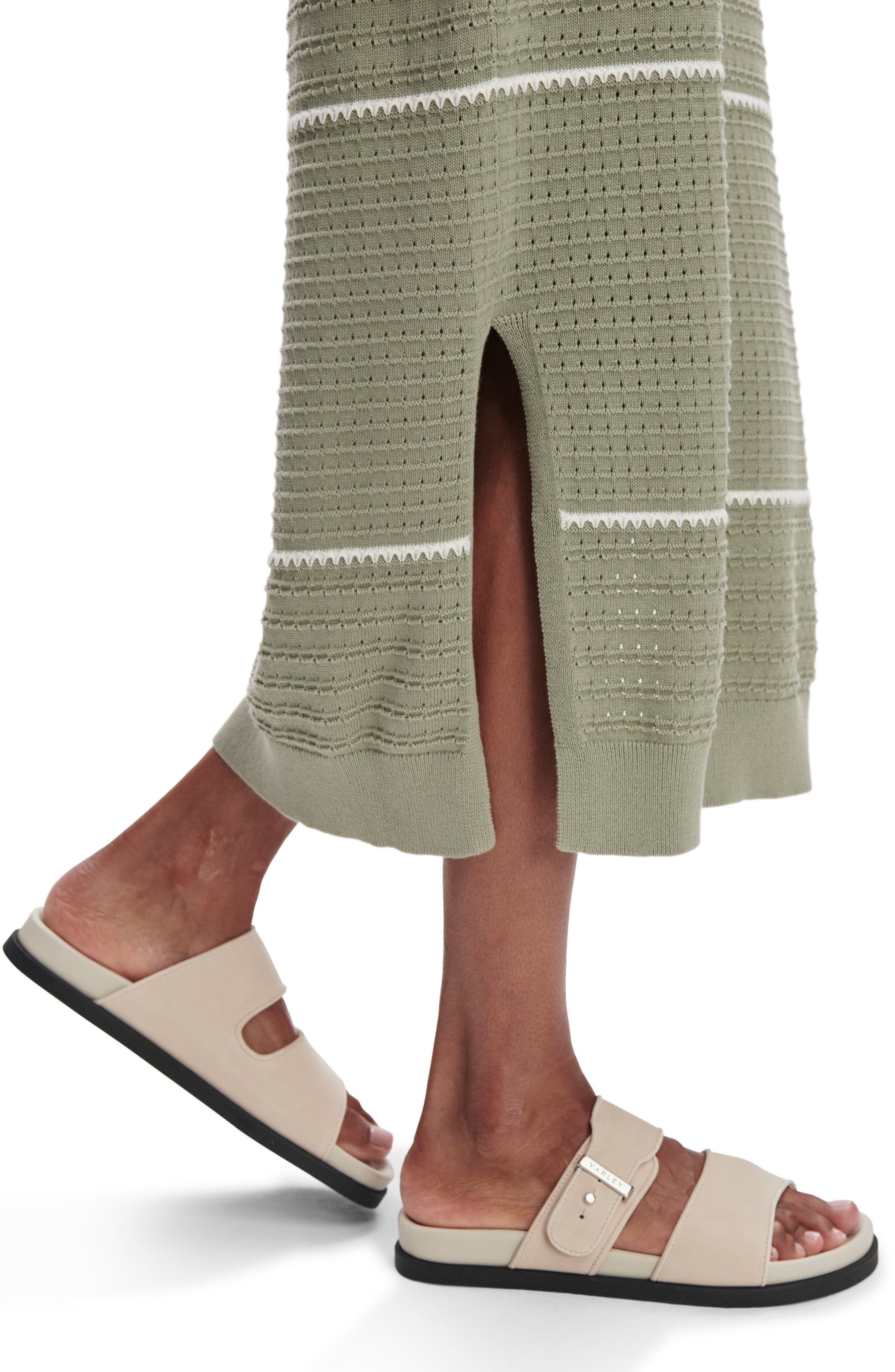 Varley Scott Stripe Sleeveless Sweater Dress in Seagrass at Nordstrom - 4
