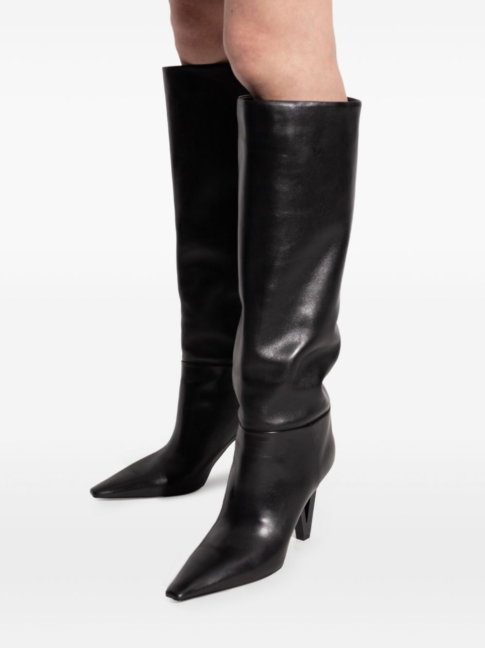 leather knee-high boots - 6