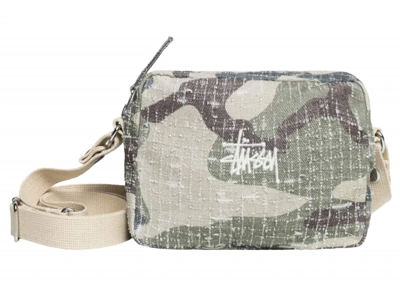 Stussy Needle Punch Side Pouch Camo - 1