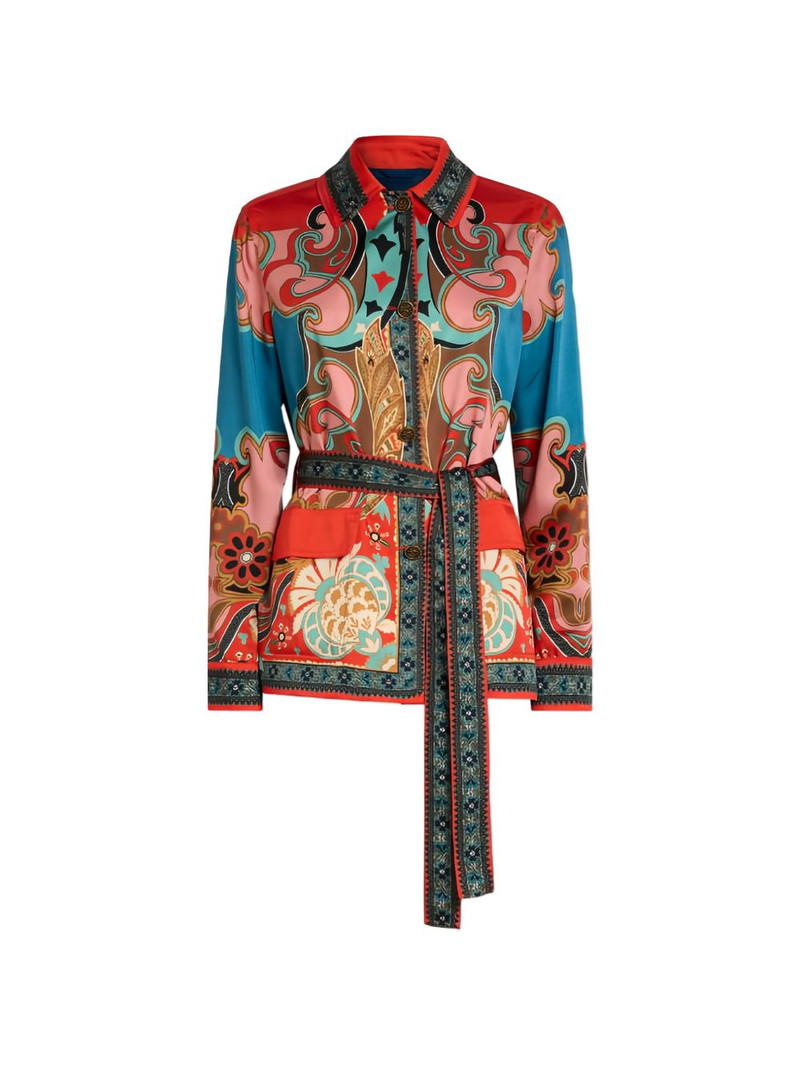 belt patterned jacket 1