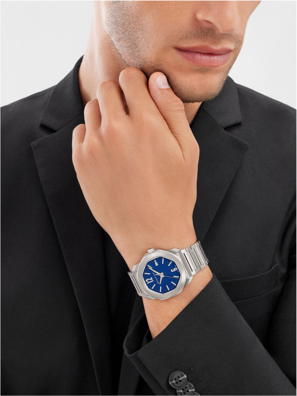 RE00019 Octo Roma Chronograph stainless-steel automatic watch - 5