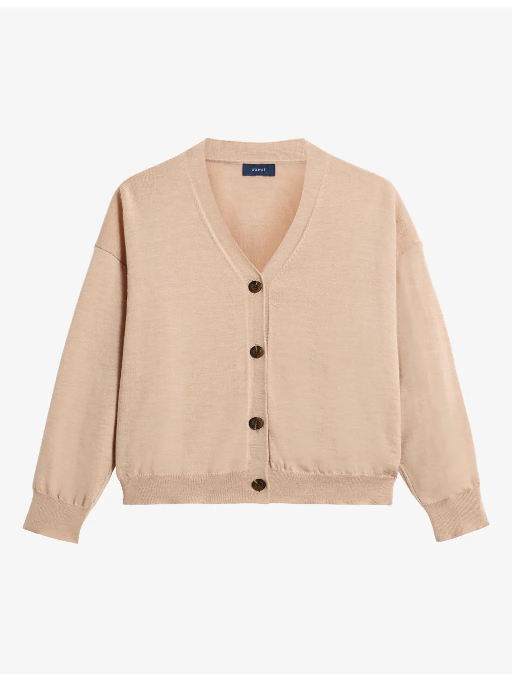 Idem V-Neck Merino-Wool Cardigan - 1