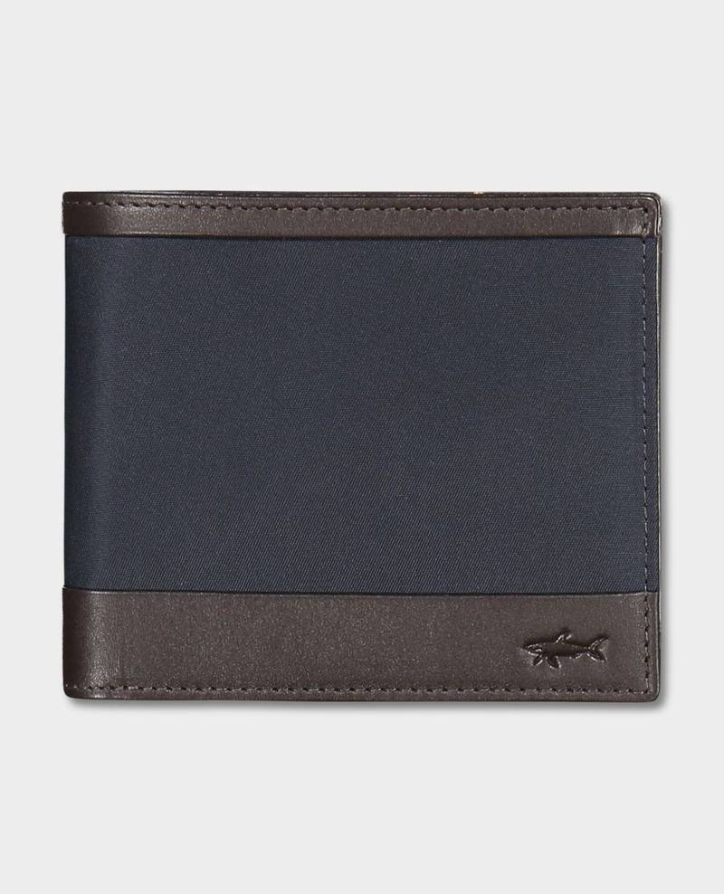 Leather and recycled fabric Wallet 1