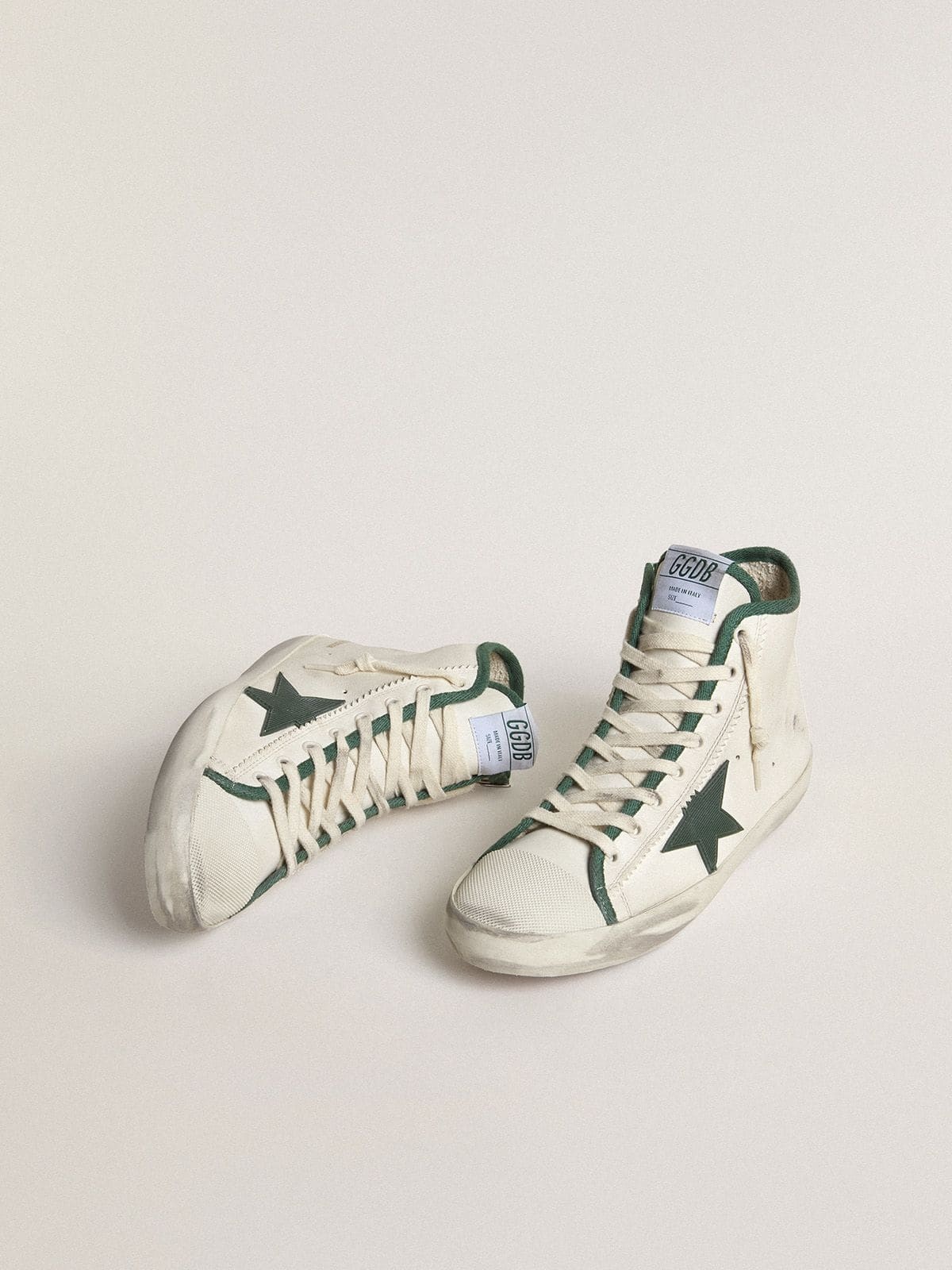 Women's Francy in nappa leather with green rubber star - 2