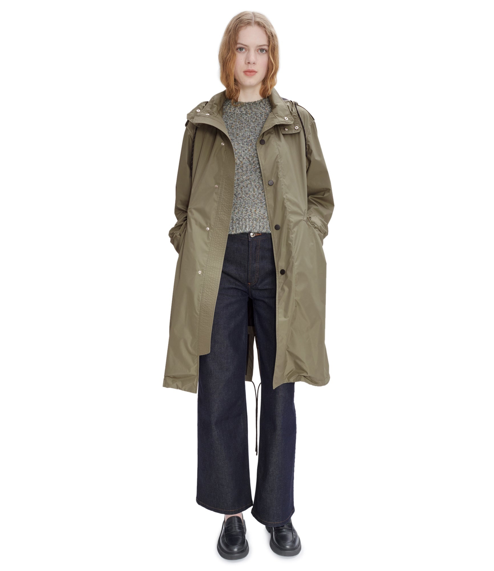 A.P.C. Antonny Parka Pale Khaki | slamjam | REVERSIBLE