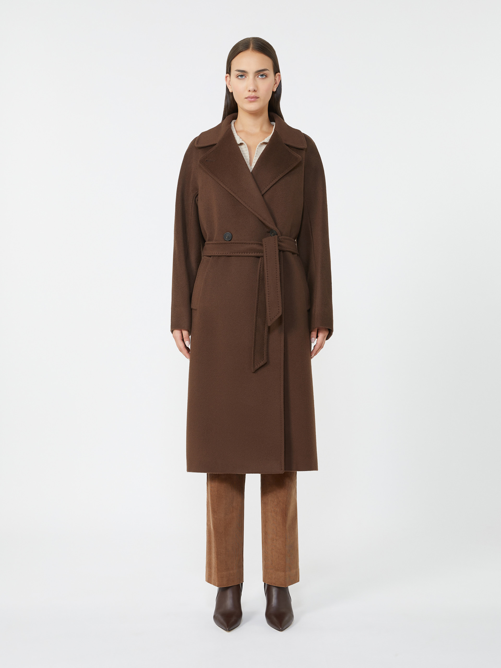 RESINA Double-breasted wool midi coat - 3