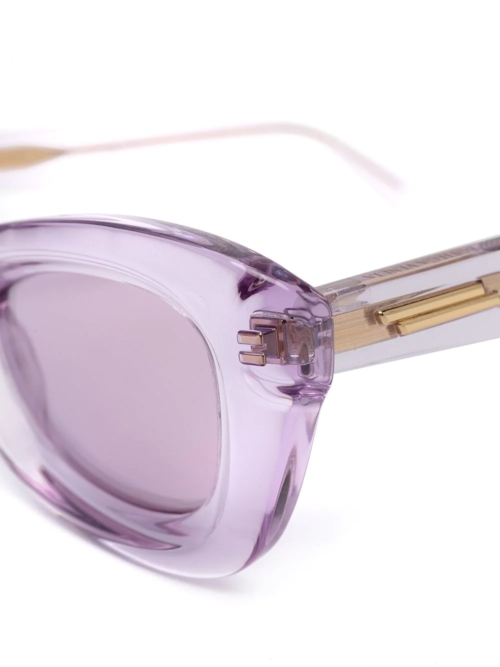 transparent rectangle-frame sunglasses - 3