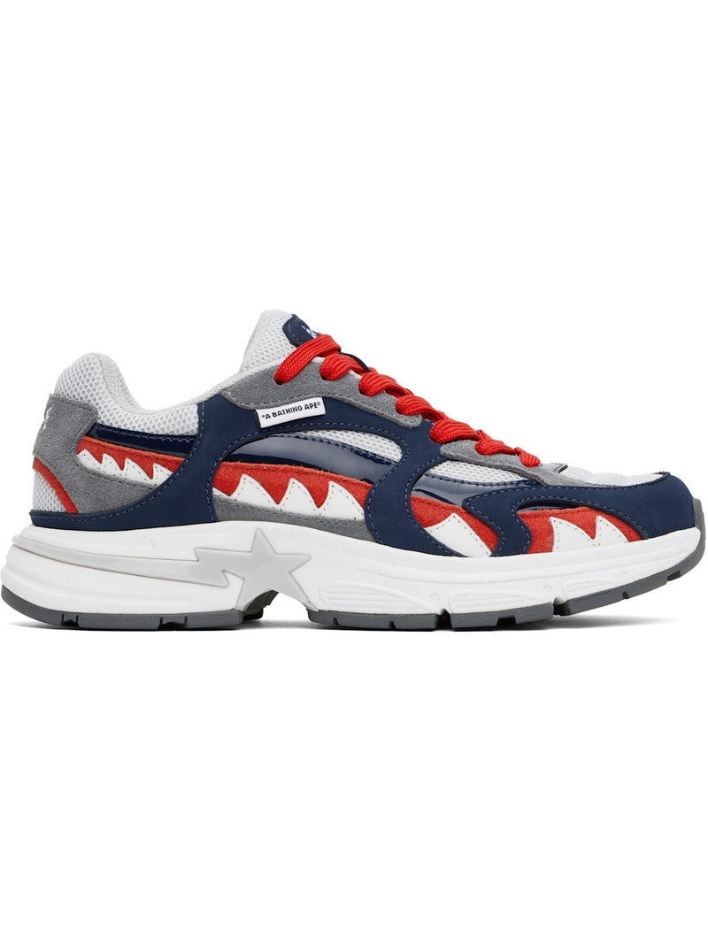 Navy & Gray Shark STA France M1 Sneakers - 1