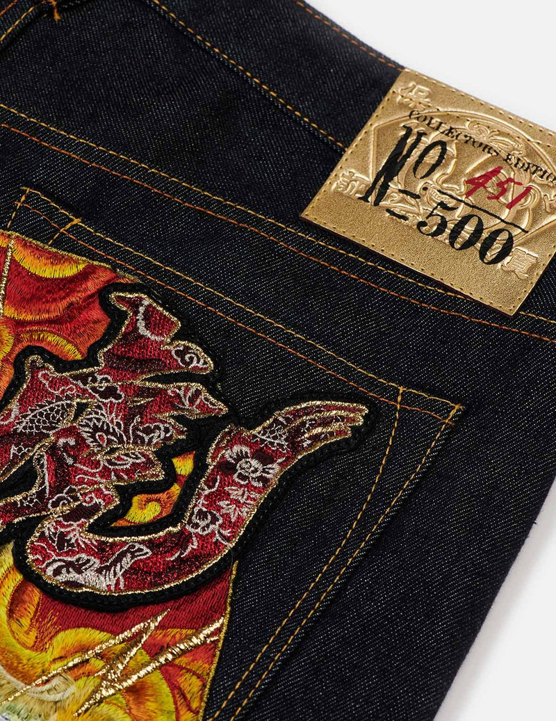 2022 GOLD EDITION “YEAR OF THE TIGER” CARROT-FIT DENIM JEANS #2017 7