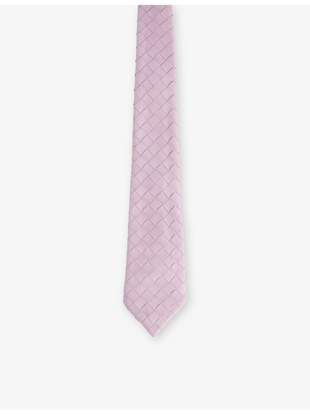 Intrecciato Woven Leather Tie - 1