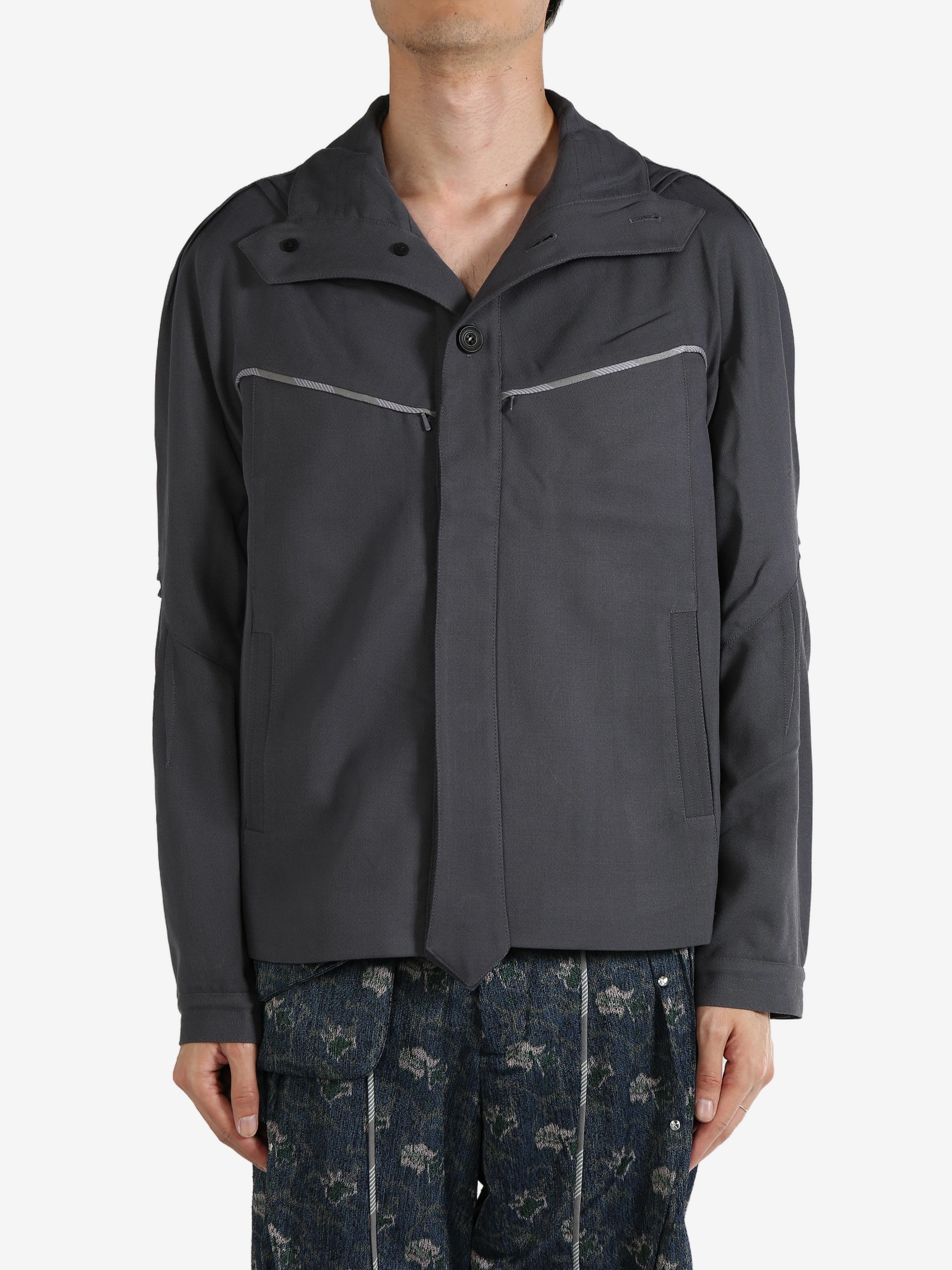 トップス kikokostadinov25ssALECK-DARTJERSEYJACKET Alec K-Dart Jersey Jacket (TP05-85-BLACK)