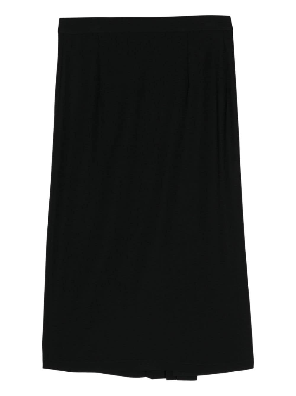 pleated wool midi skirt - 2