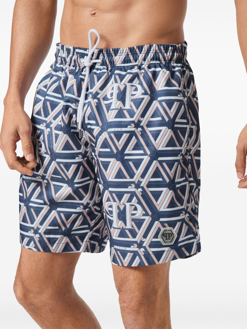Monogram Boxer swim shorts 4
