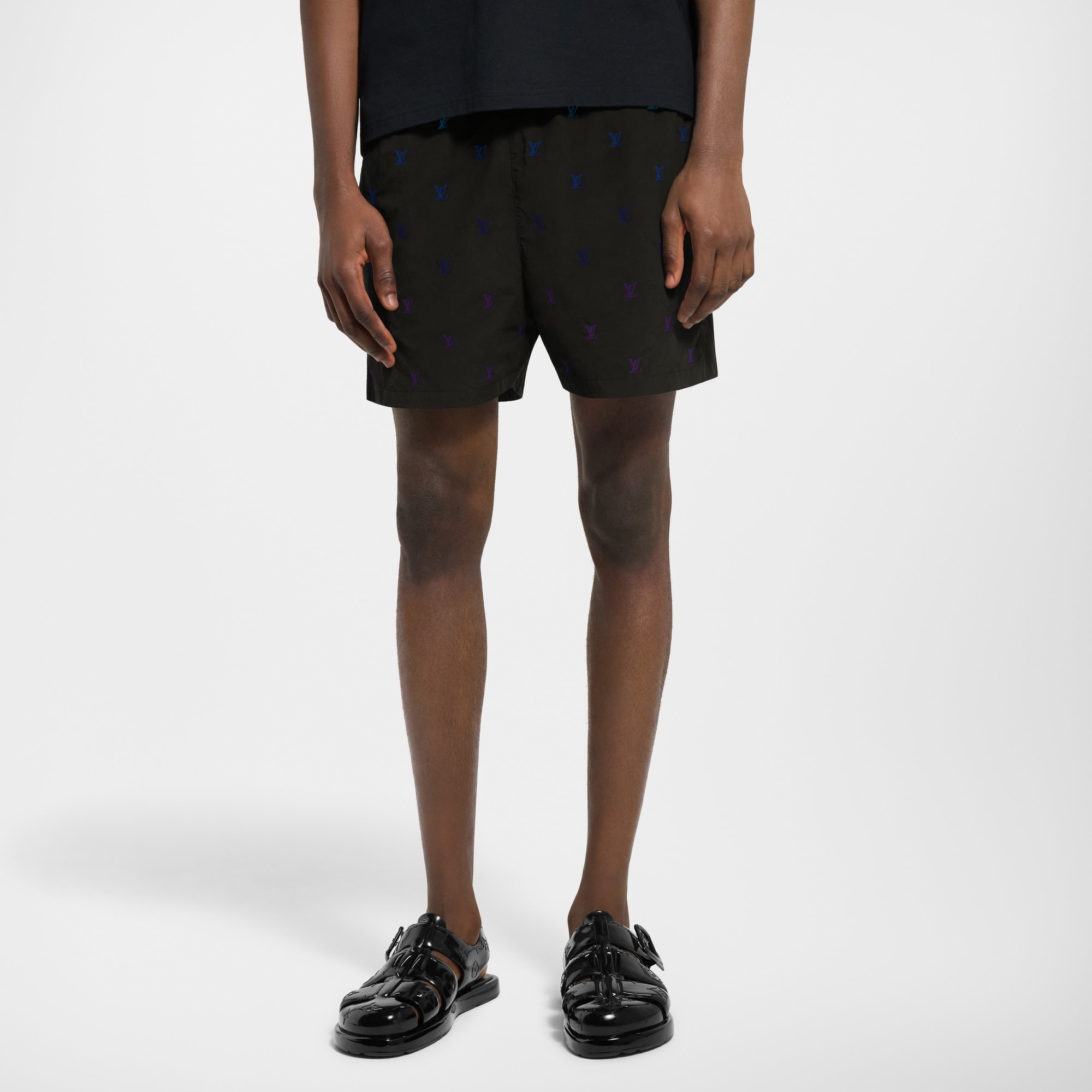 LV Blason Gradient Embroidered Swim Shorts - 2