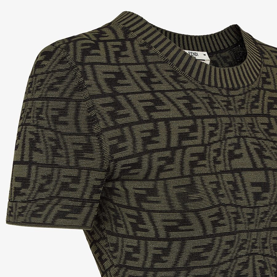 Green viscose jumper - 3