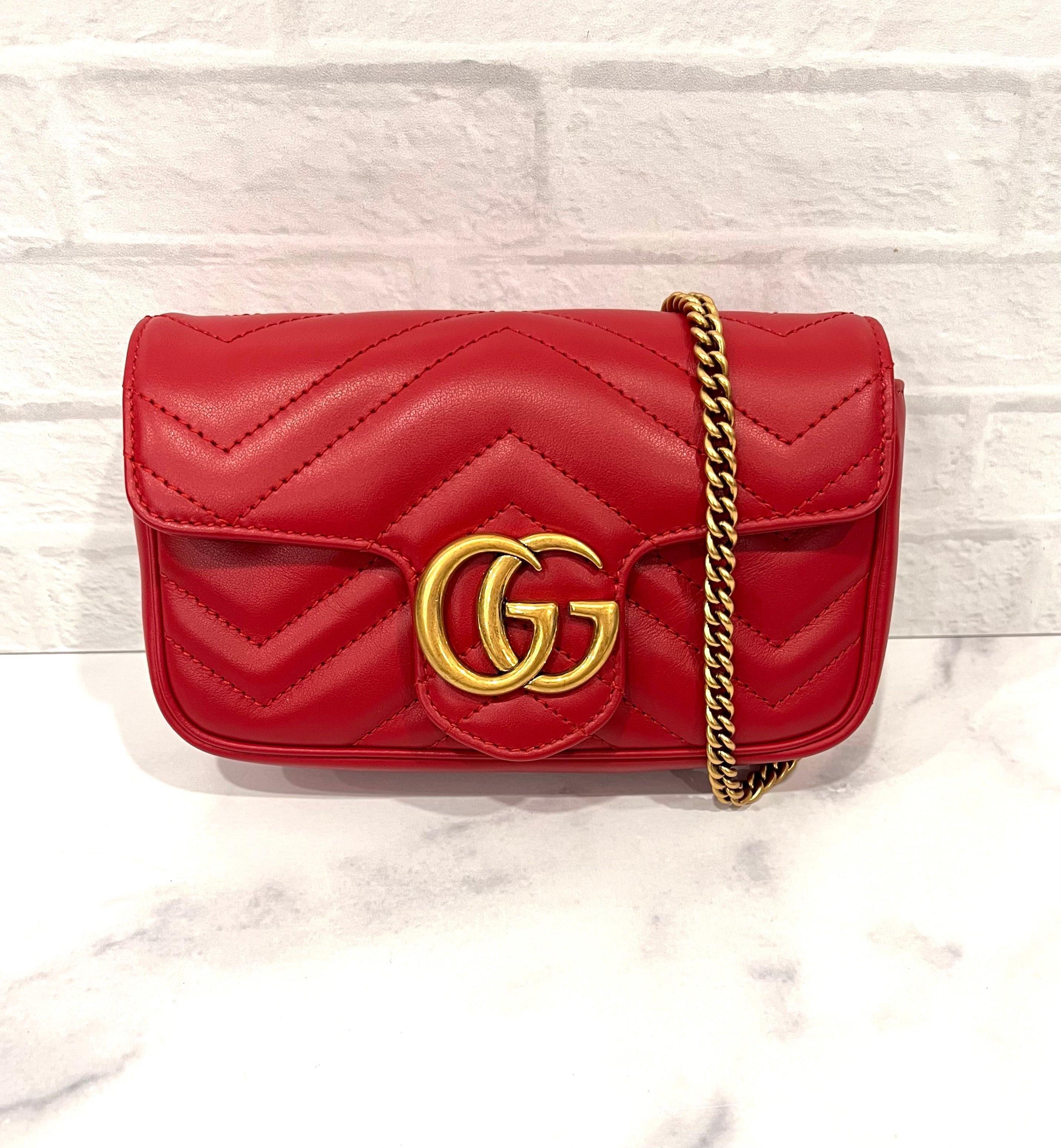 Gucci Marmont Double G Leather Crossbody Bag - 2