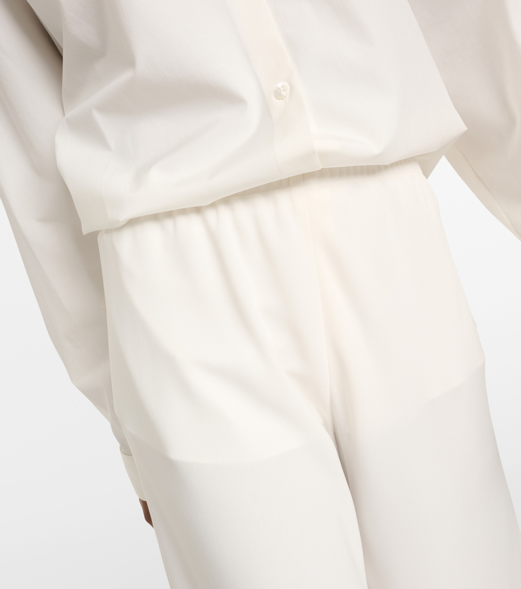 Gala double-cady wide-leg pants - 4