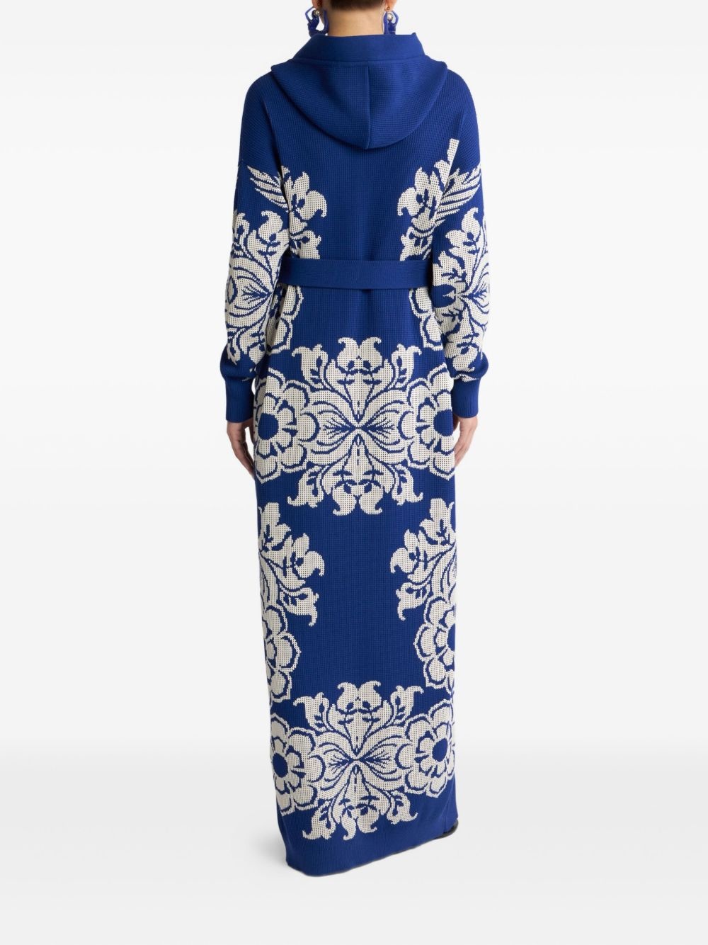 floral-jacquard cardigan - 3