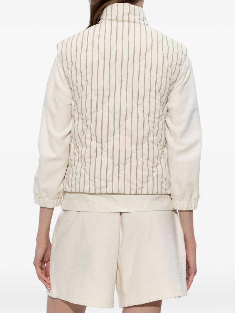 Aussa pinstriped quilted gilet 4