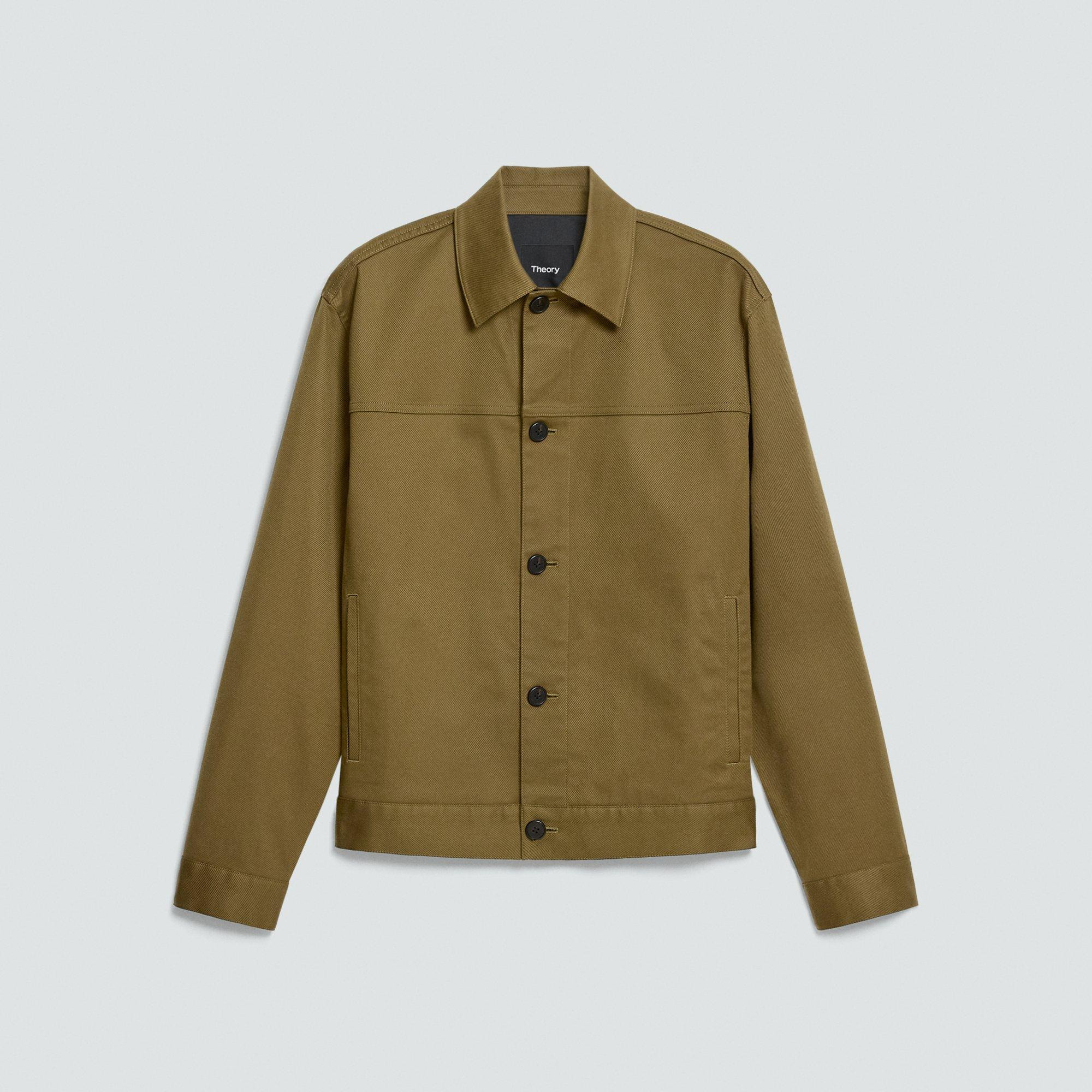 Button Jacket in Twill Stretch - 1