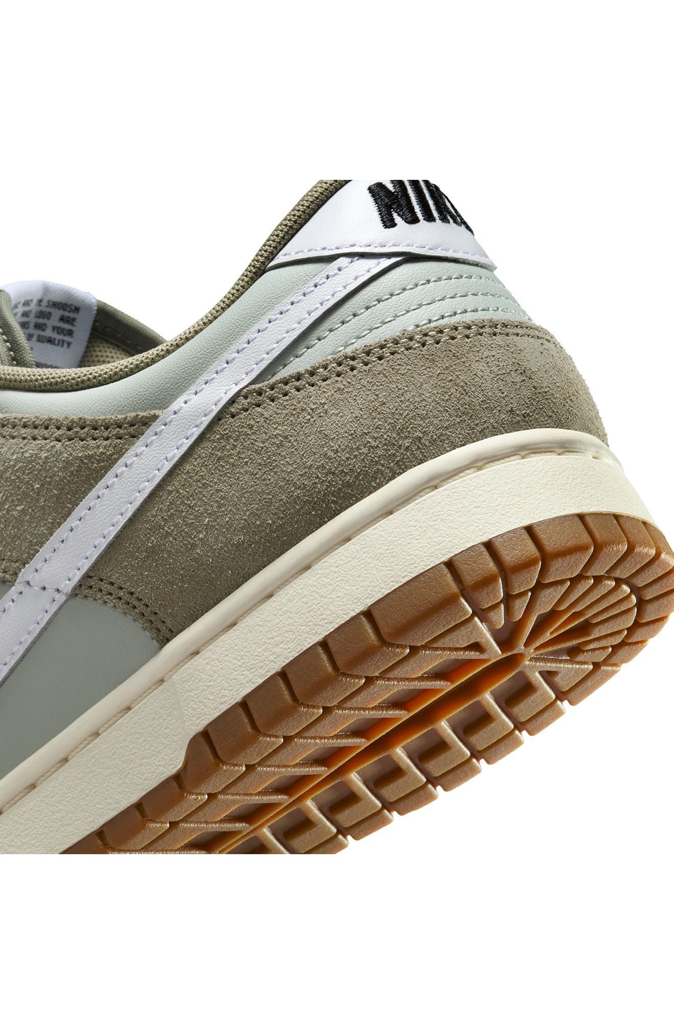 Nike Dunk Low SE Basketball Sneaker in Light Silver/Light Army at Nordstrom - 8