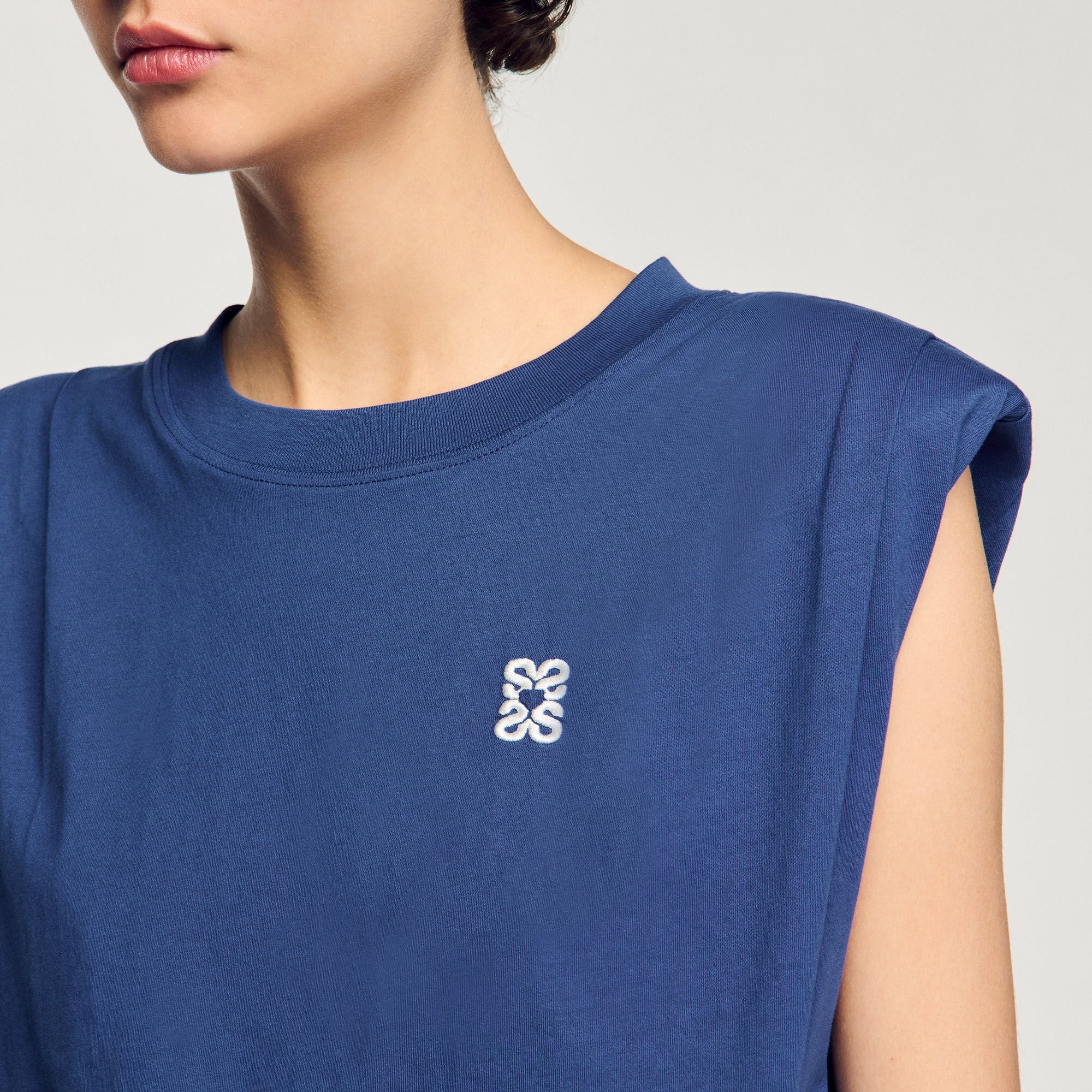 SHORT DRAPED T-SHIRT - 3