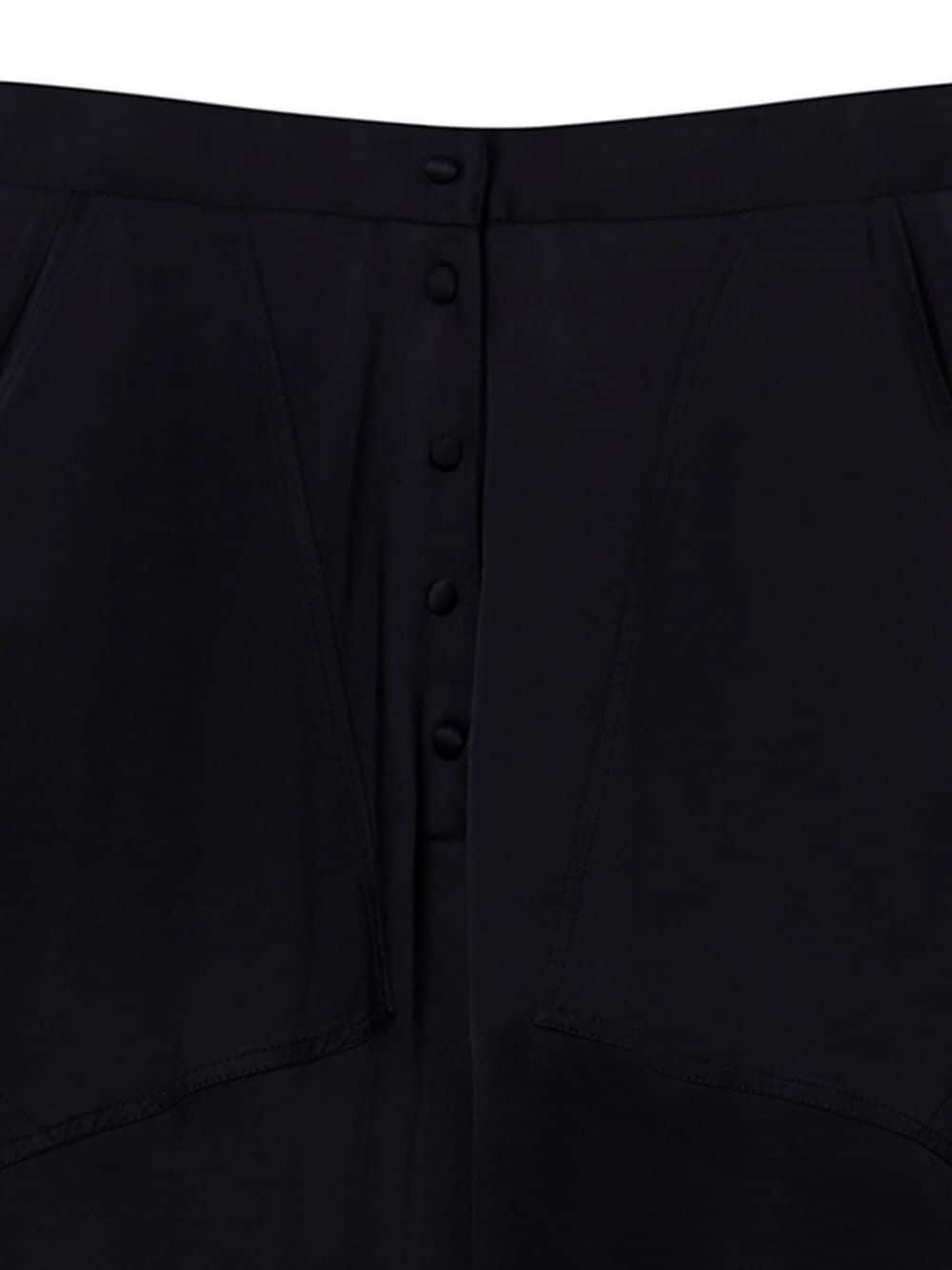 panelled satin tapered trousers - 2