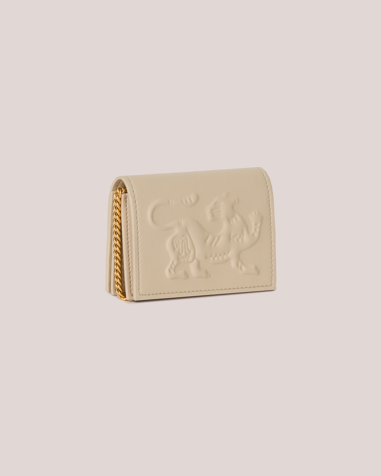 KINGSLEY CHAIN - Vegan leather chain wallet - Creme - 2