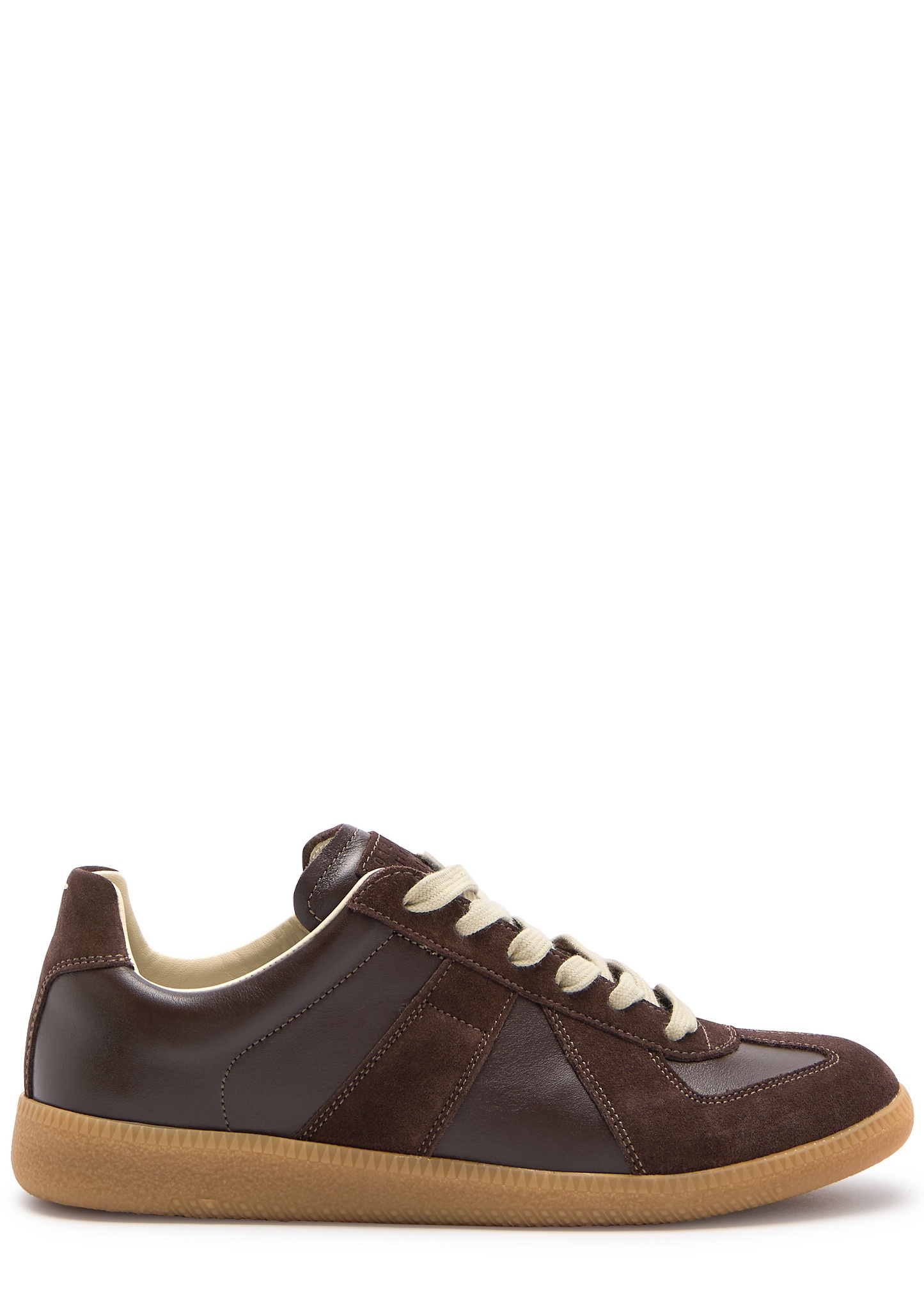 Replica panelled leather sneakers - 1