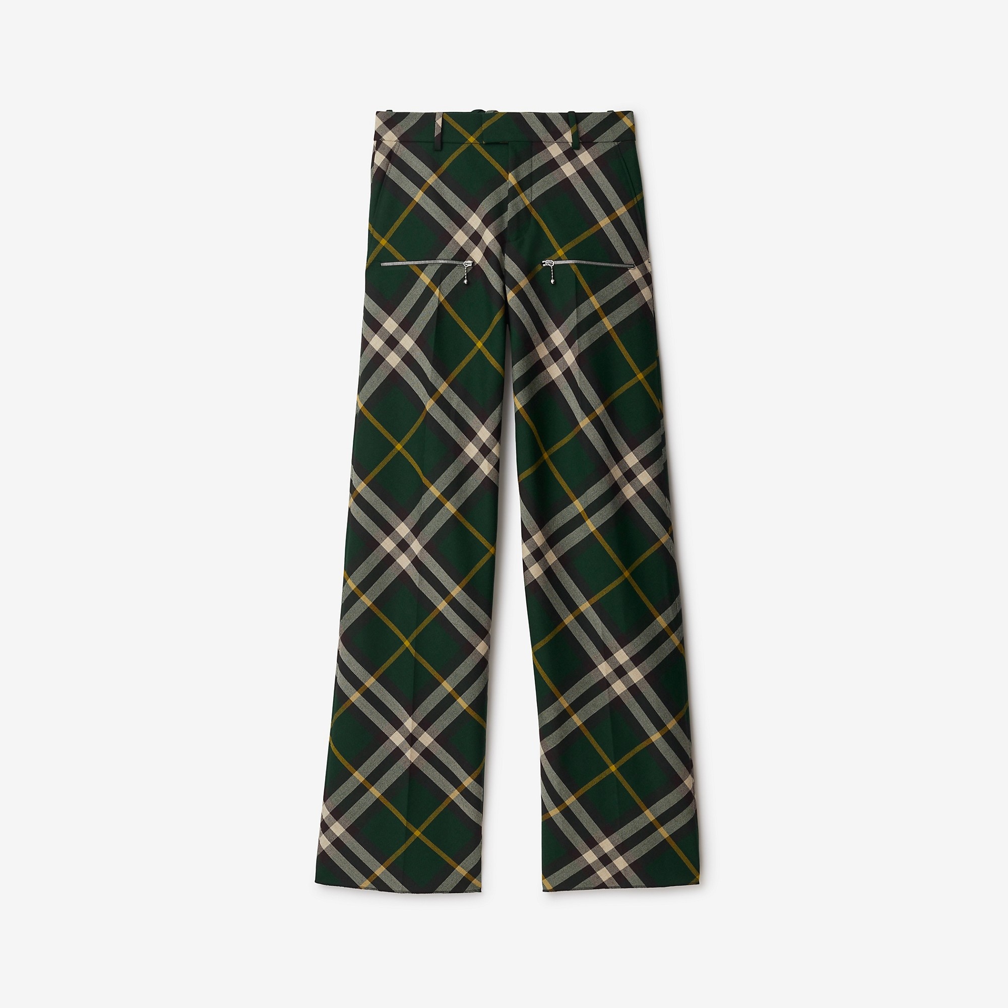 Burberry Check Wool Trousers | REVERSIBLE