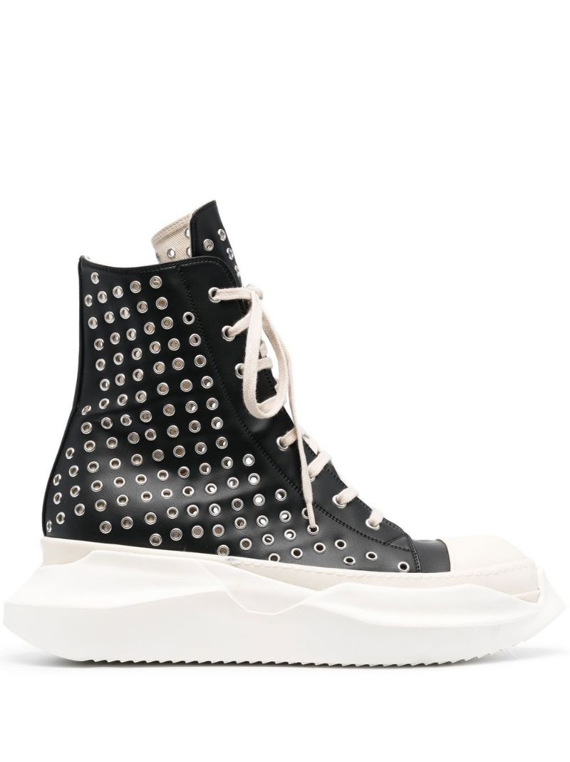 Abstract high-top sneakers