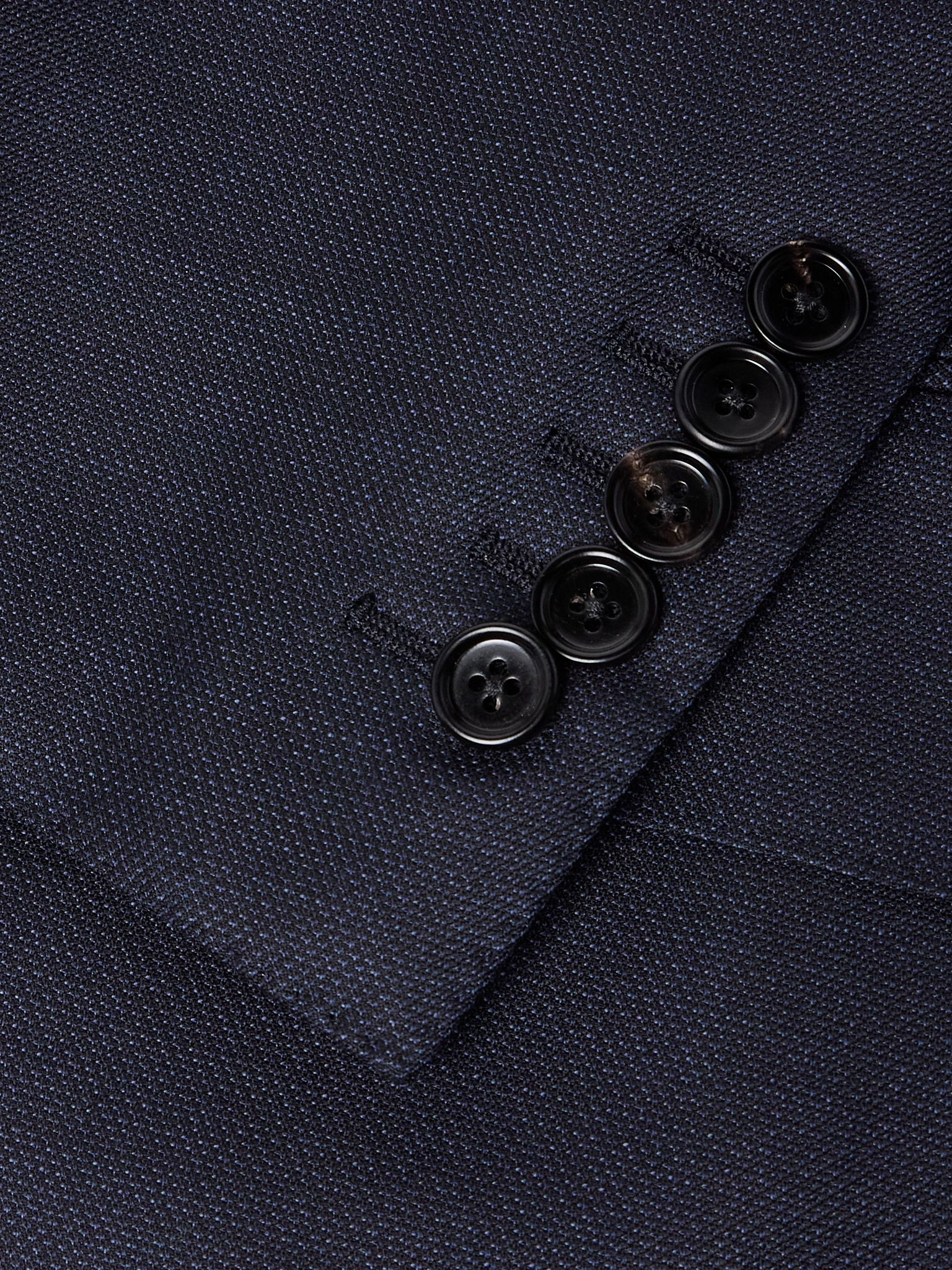 Dyllan Super 130s Grain de Poudre Wool Suit Jacket Navy - 4