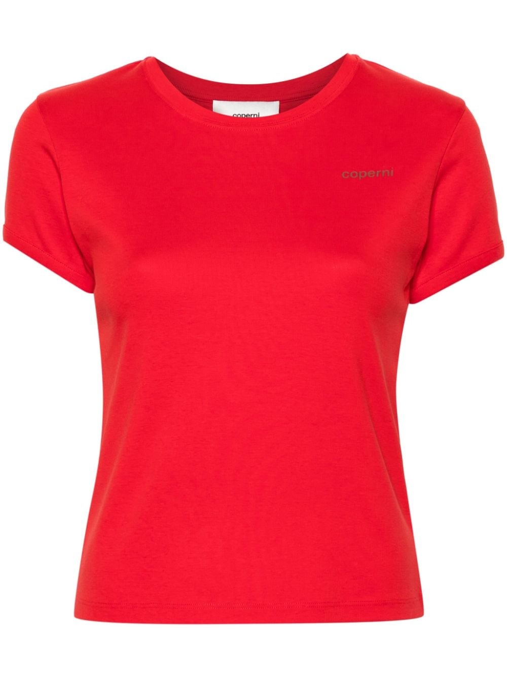 logo-print cotton T-shirt - 1