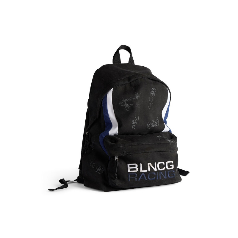 Men's Explorer Backpack in Black/blue/white 2