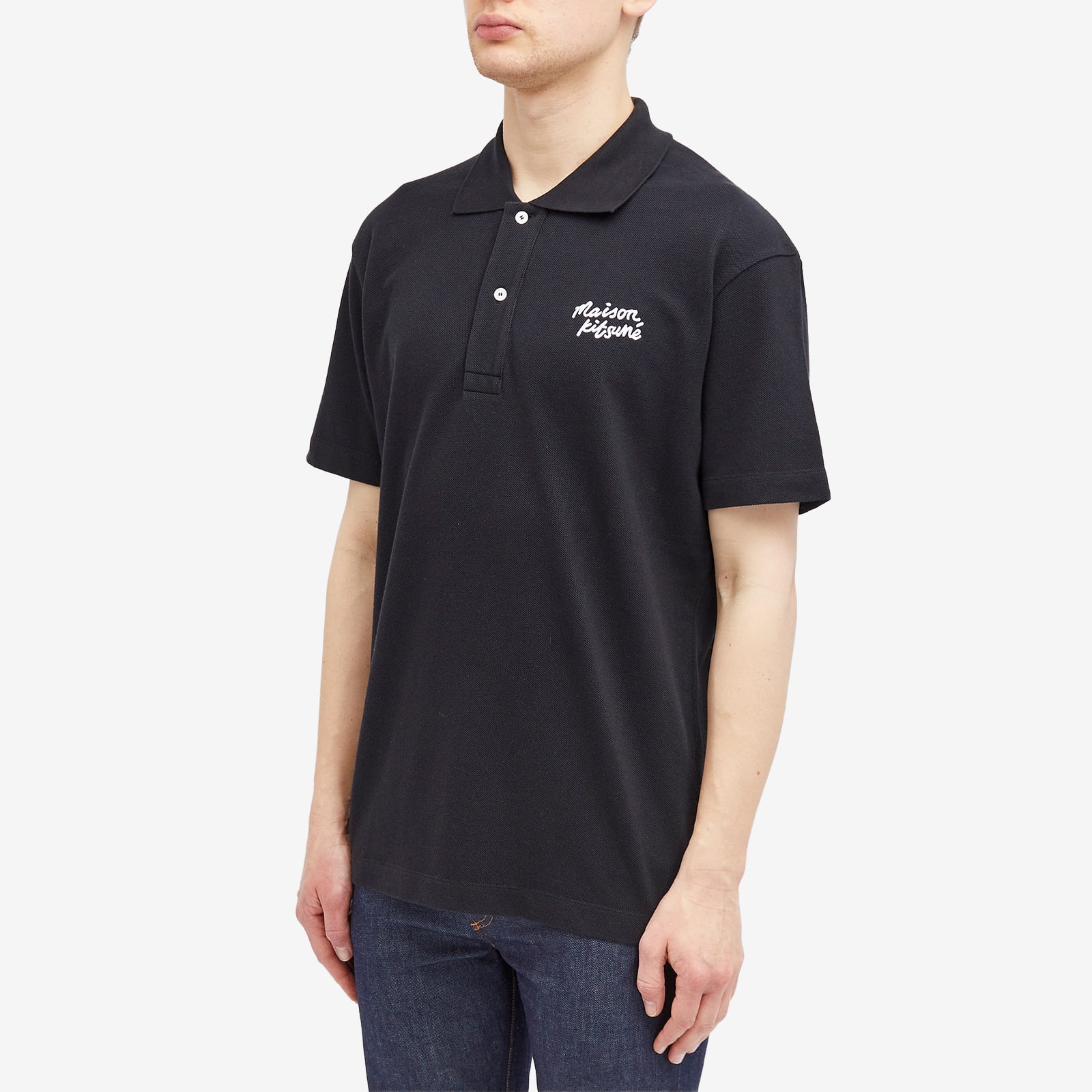 Maison Kitsune Handwriting Comfort Polo - 2