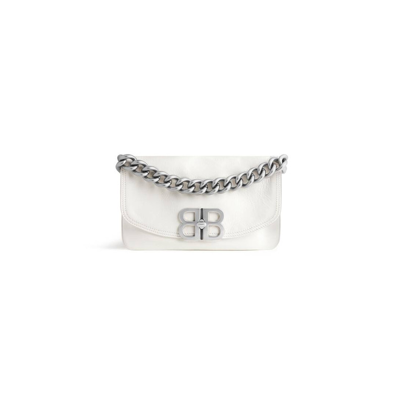 Women's Bb Soft Small Flap Bag in Optic White 1