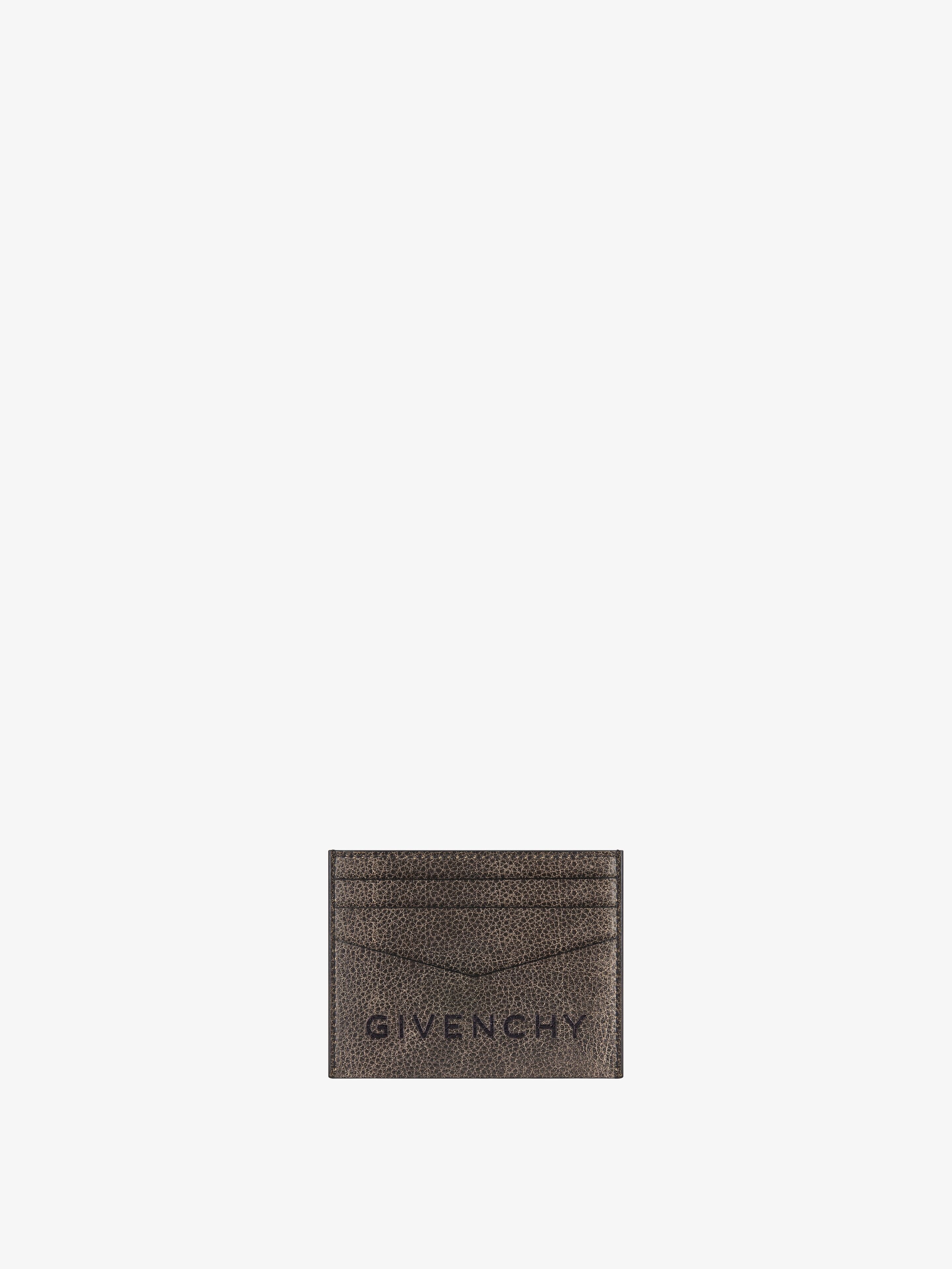 GIVENCHY CARD HOLDER IN CRACKLED LEATHER - 1