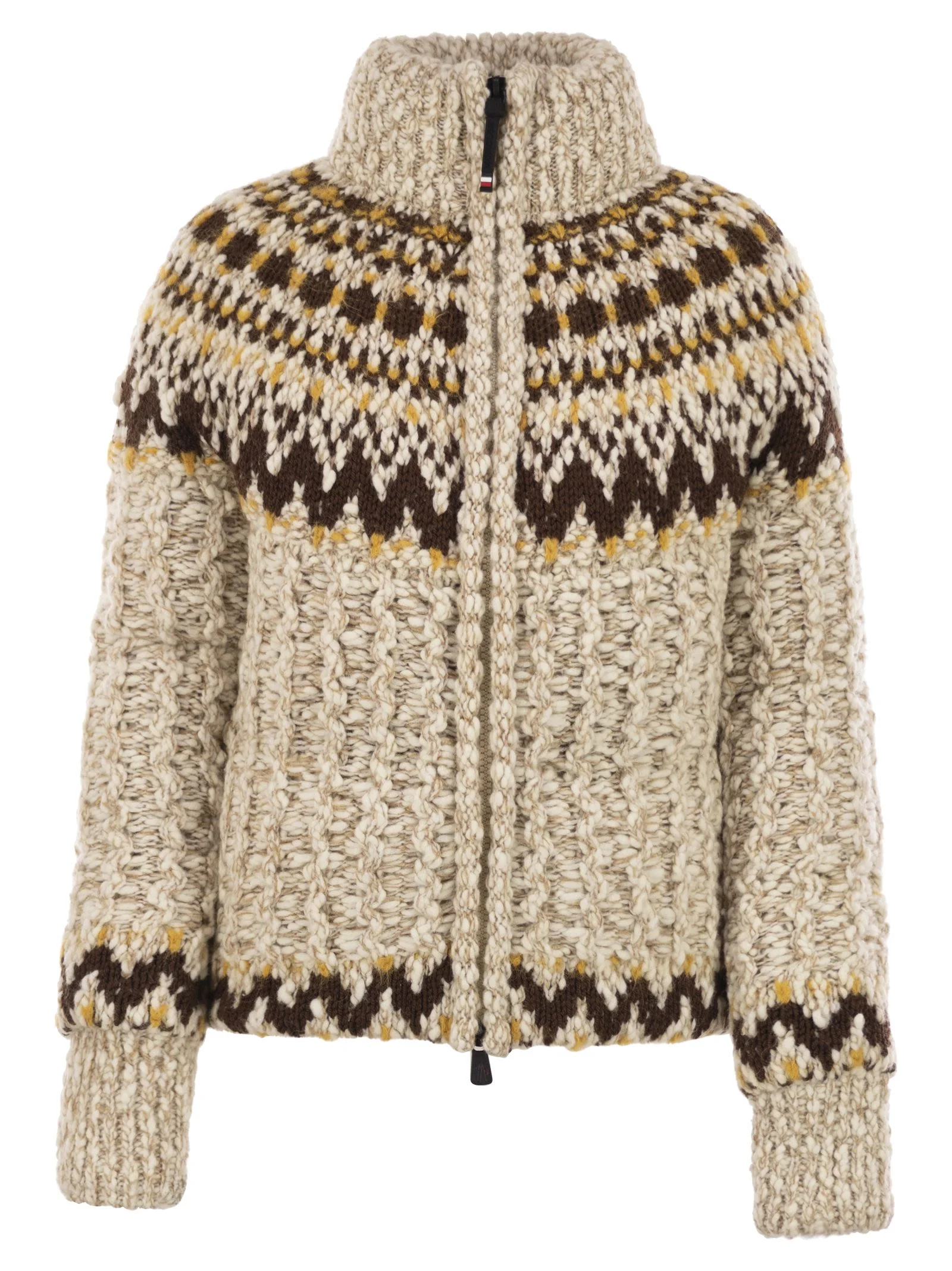 Moncler Grenoble Women Girose Cardigan With Zip In Wool Blend - 1