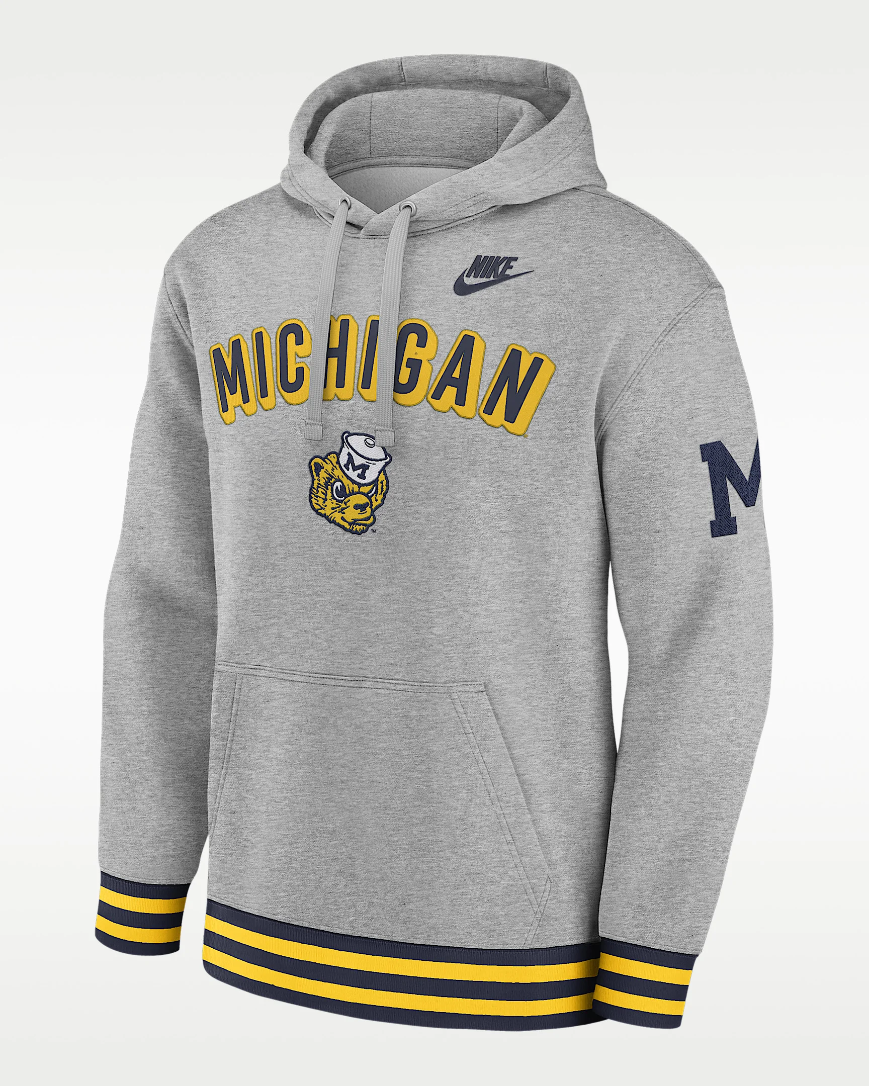 Michigan Legacy Retro Men’s Nike College Pullover Hoodie - 1