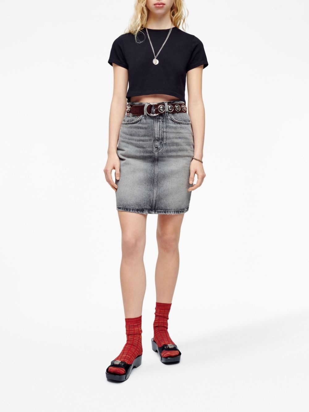 short-sleeve cropped T-shirt - 2