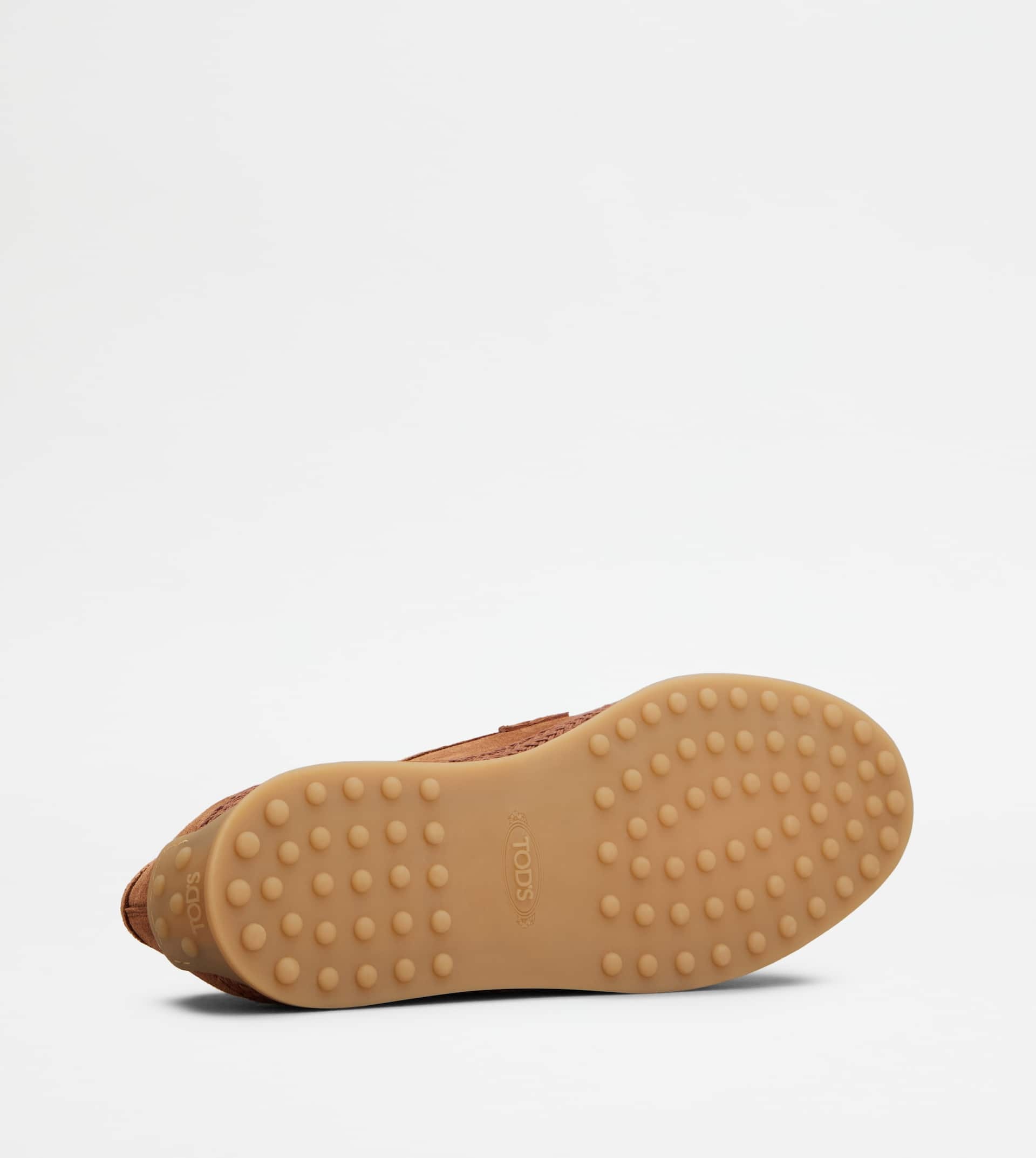 LOAFERS IN SUEDE - BROWN - 4