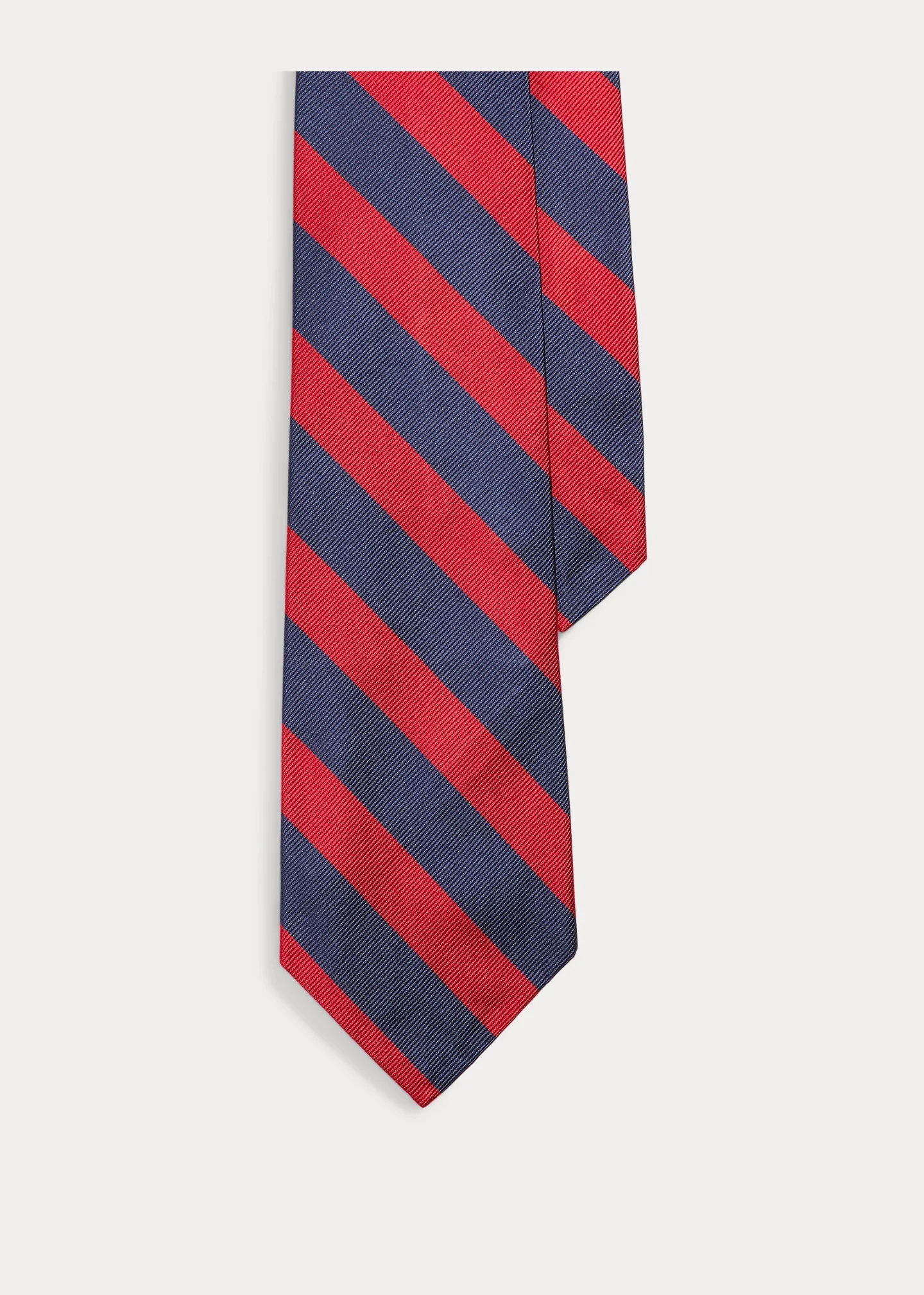 Striped Silk Repp Narrow Tie - 1