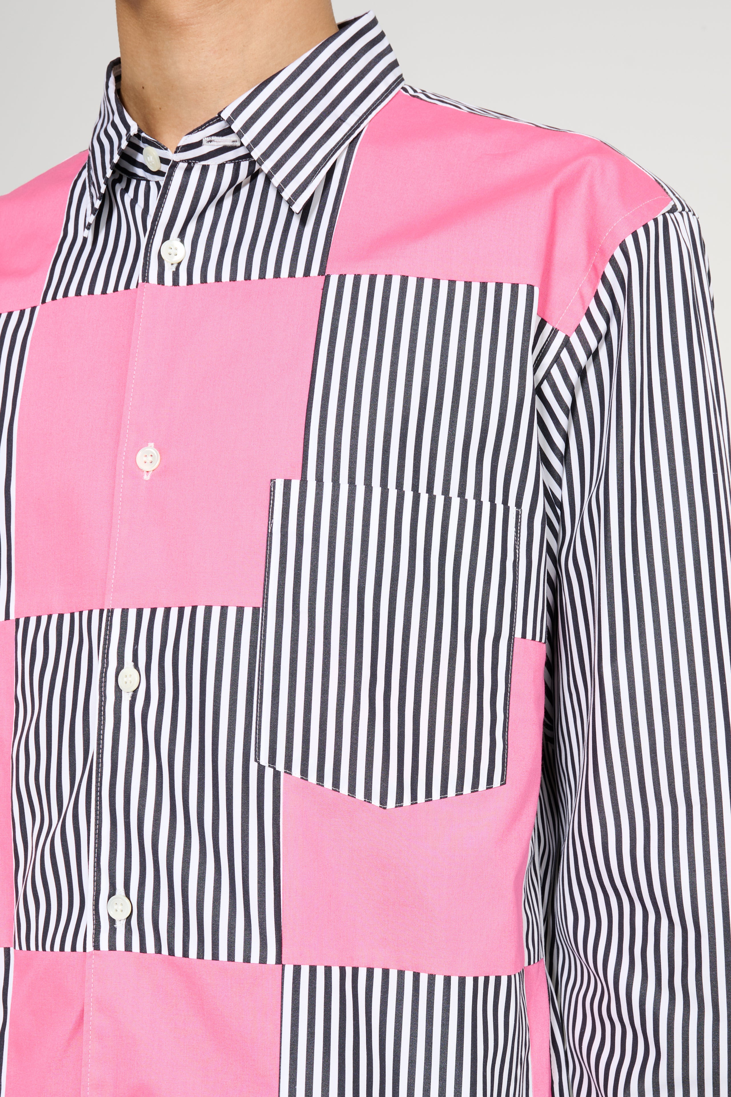 COMME DES GARÇONS HOMME PLUS SHIRT WHITE / BLACK / PINK - 5