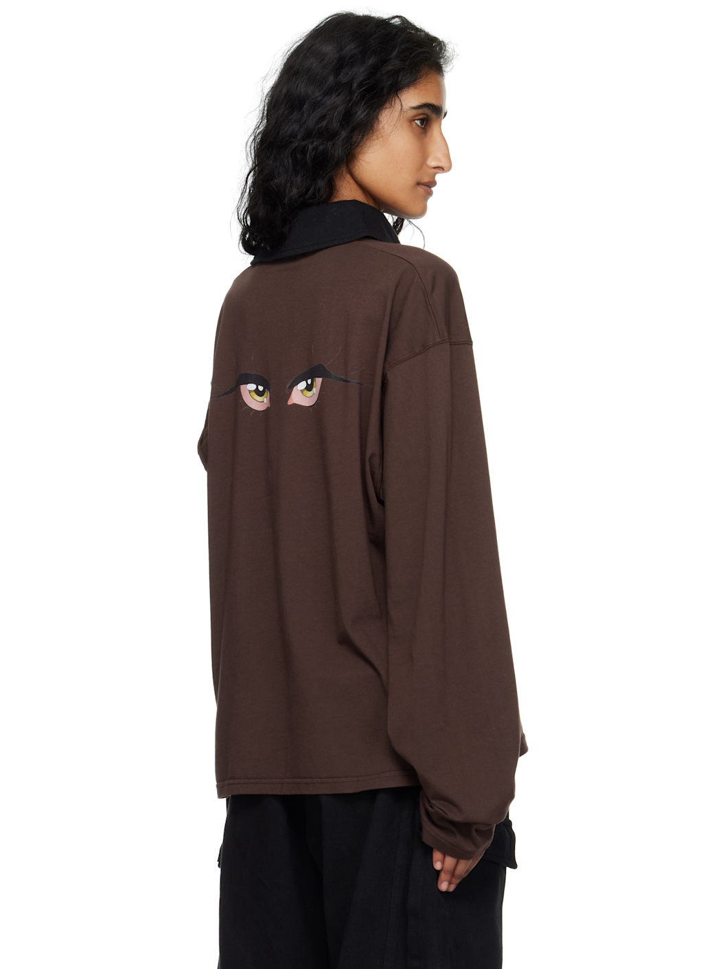 Brown Longsleeve Polo - 3
