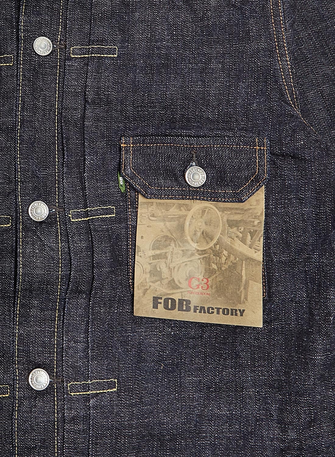 FOB Factory G3 Denim 1st Jacket Indigo - 3