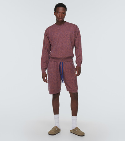 The Elder Statesman Mélange cotton and cashmere sweater outlook