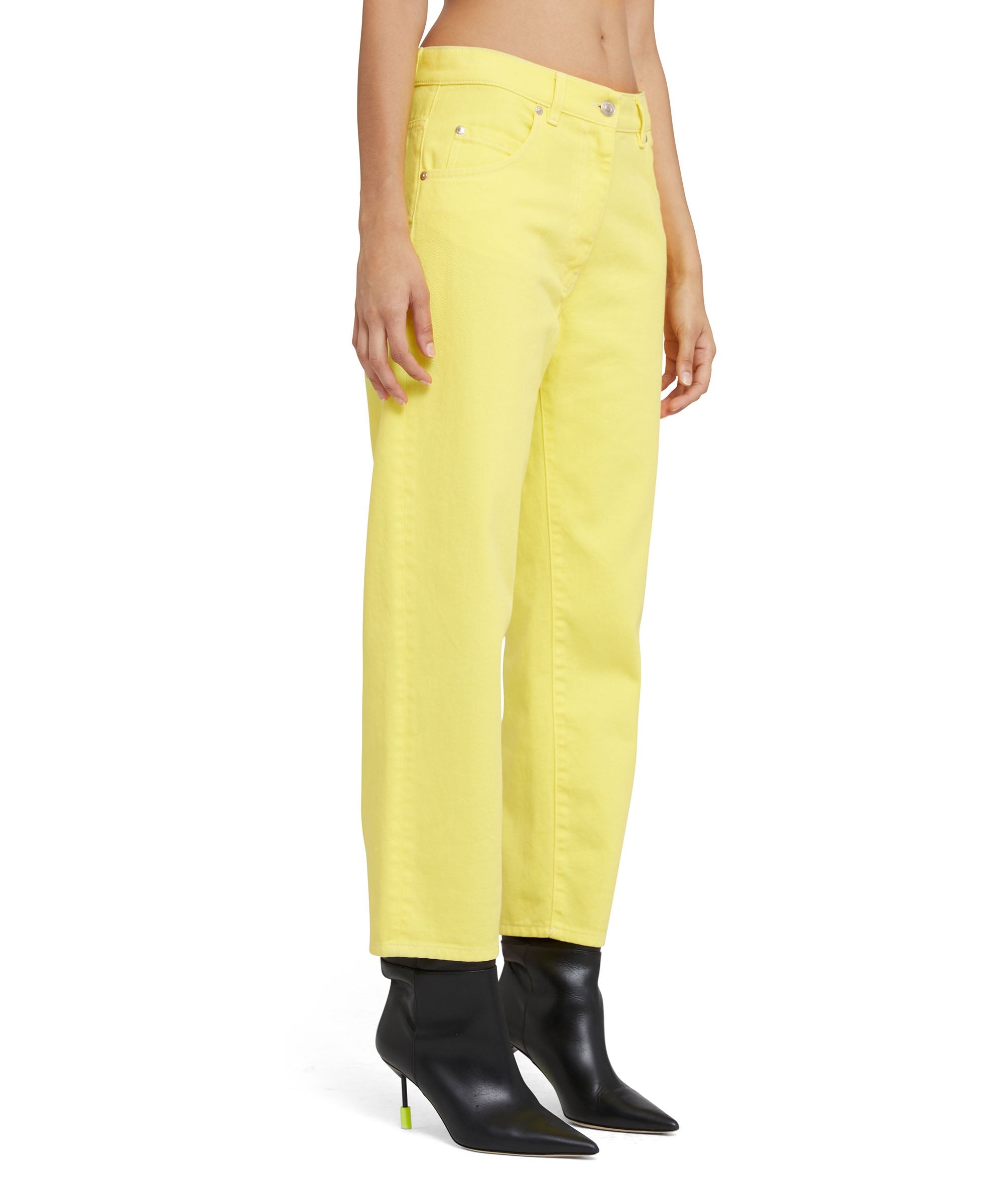 Solid color Bull pants with straight legs - 4