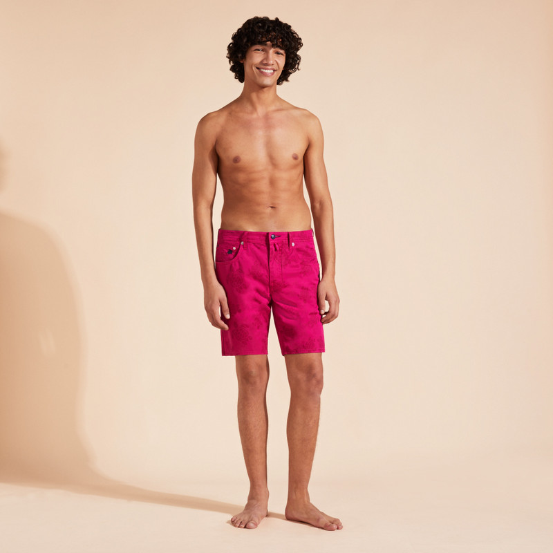 Men Bermuda Shorts Resin Print Ronde des Tortues 1