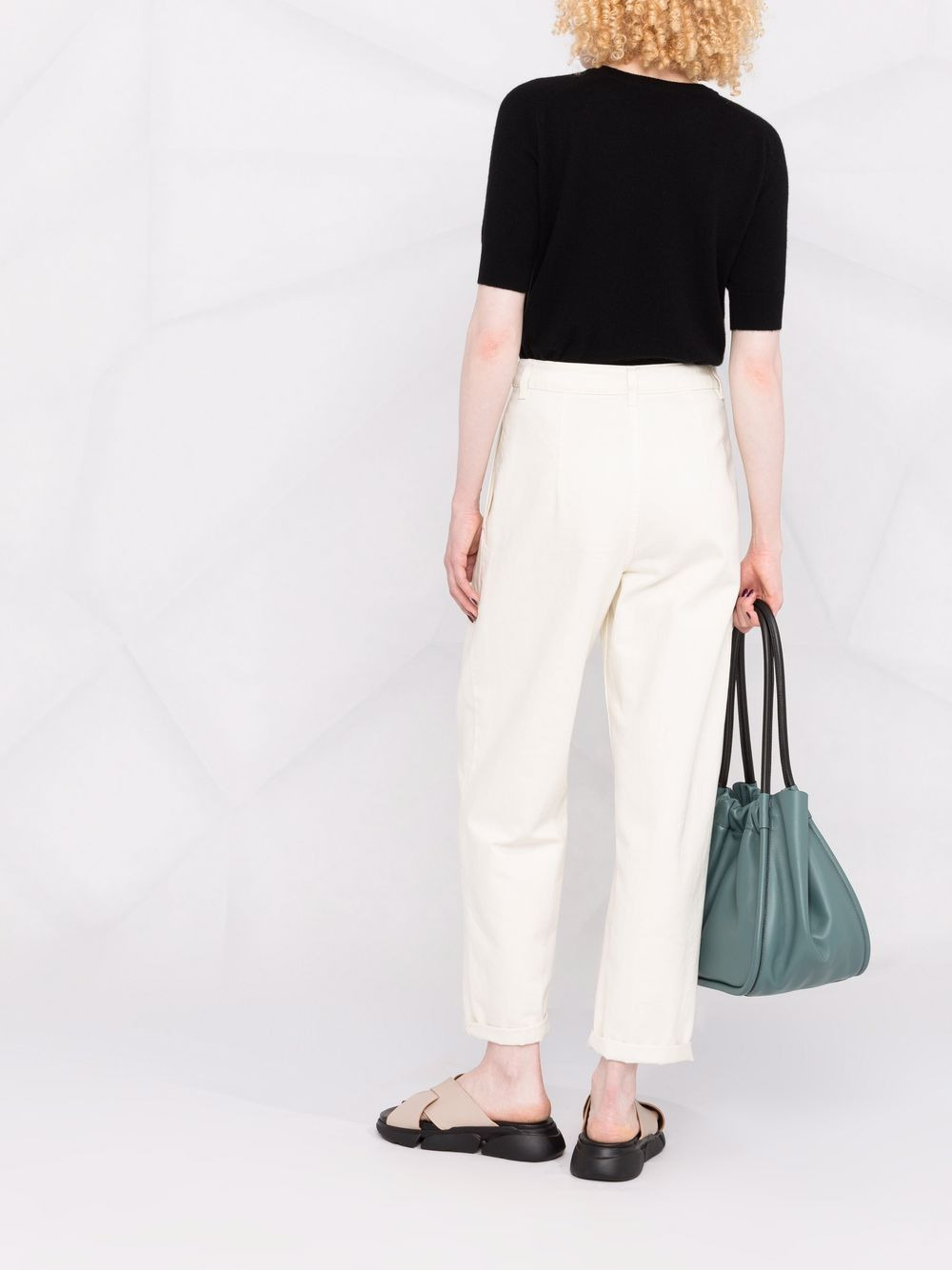 short-sleeve cashmere top - 4